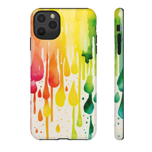 Rainbow Spring Showers - Impact Resistant Phone Case